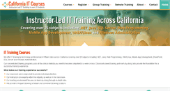 Desktop Screenshot of california-it-training-courses.com