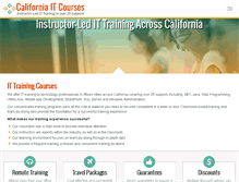 Tablet Screenshot of california-it-training-courses.com